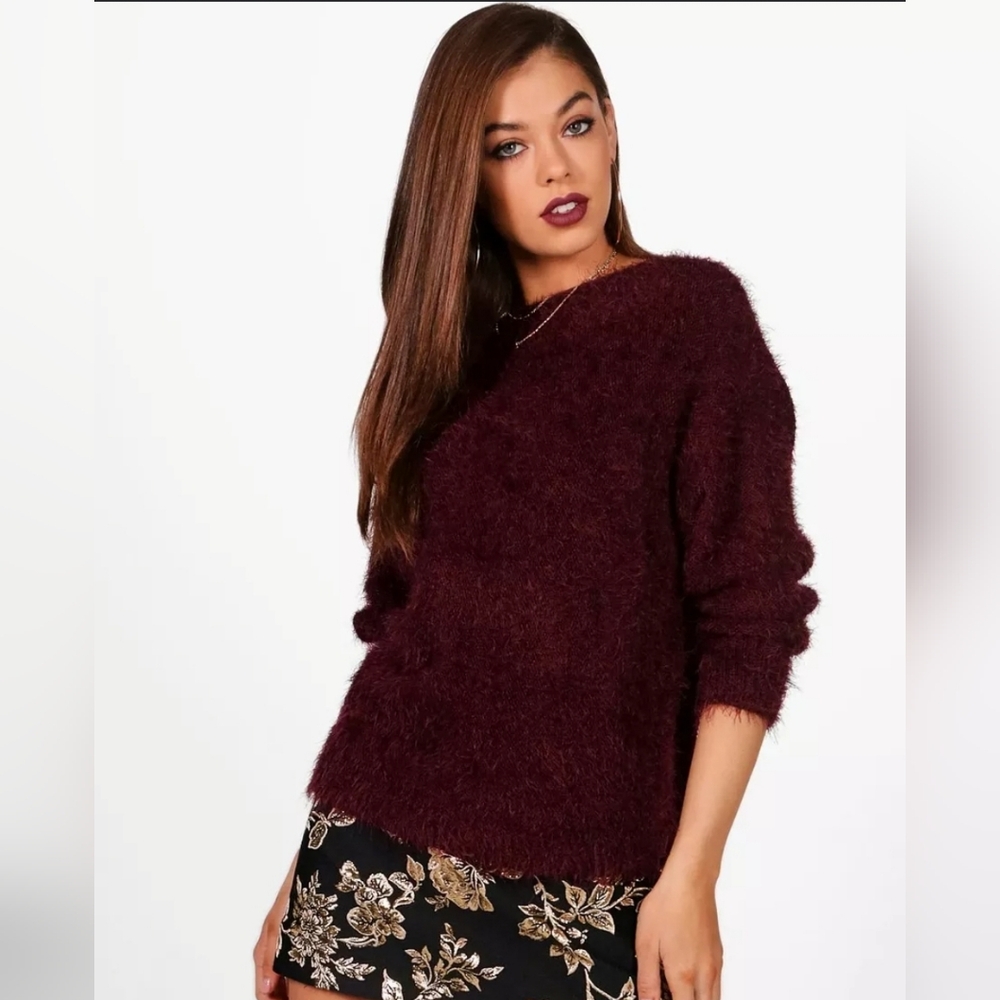 Women's Burgundy/Plum Sweater